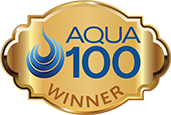 Aqua 100 Winner logo